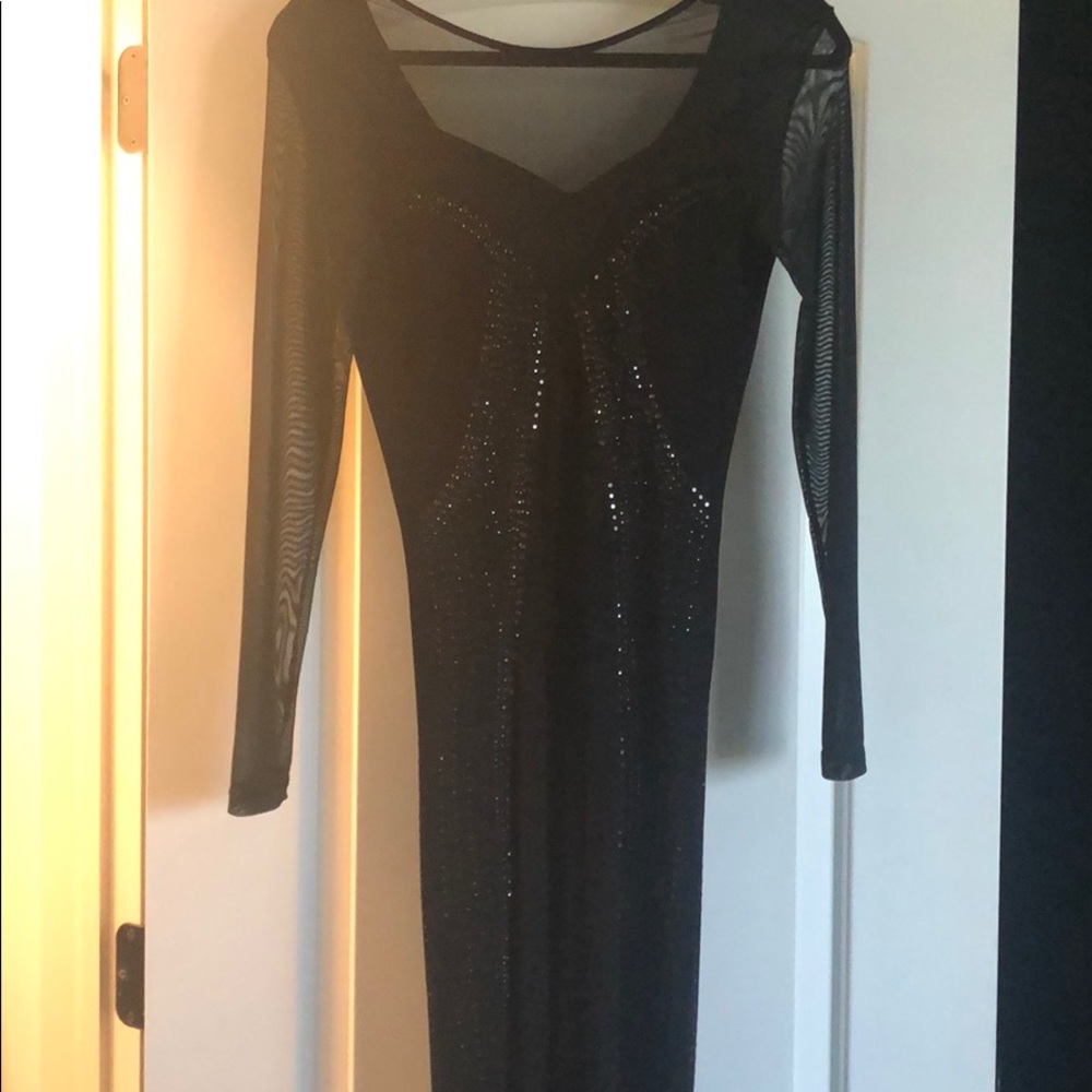Maxi black dress